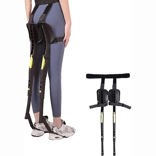 LXJBBD Tragbarer Exoskelett-Ständer – Tragbarer Stuhl mit verstellbarer Höhe und 100 kg Tragkraft für den Außenbereich – perfekt für Angeln, Konzerte und Reisen