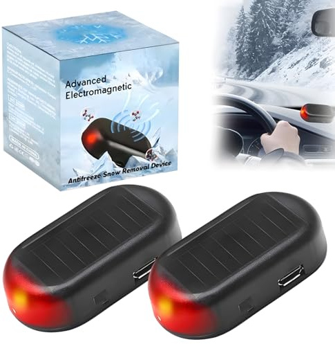 LEEWENYAN Tragbare Auto Enteiser, Elektromagnetisch Auto Interferenz Antifrost Gerät, Frostschutzgerät gegen Beeinträchtigungen durch Schnee und EIS, Auto Kinetische Molekularheizung Enteisung