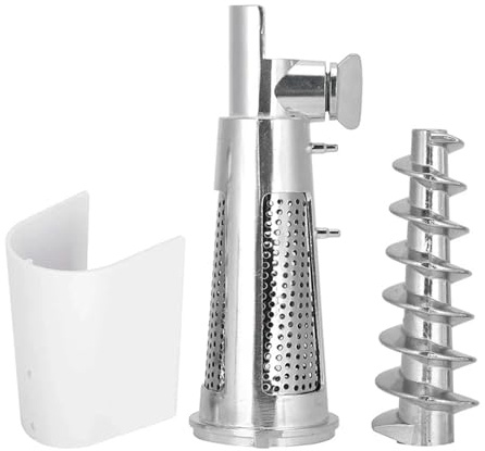 M08K Meat Grinder Attachment Compatible for KitchenAid FGA Mixers, Tomato Juicer Strainer Screw Shaft Filter Sleeve Baffle Accessories Kitchen Auxiliary Juicer Accessories Sausage Filler Accessories