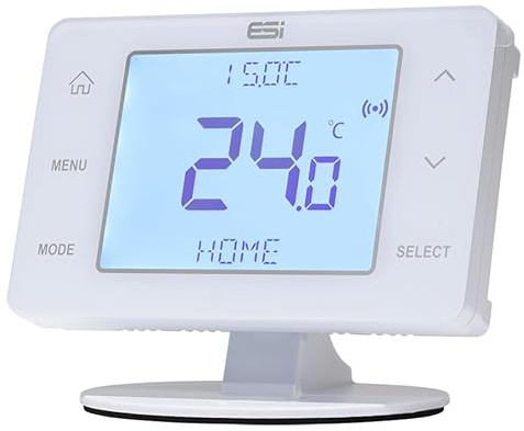 ESi ESRTP4TOUCH Wireless Programmable Room Thermostat & Receiver (White) - EVO