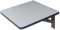 Wandklapptisch mit Edelstahl Klappenaussteller Anthrazit-Metallic B30 x T31 cm