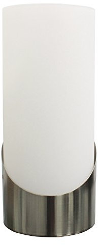 Trango Verre LED Lampe de chevet TG2017-02 lampe de table Andrea incl. 1x E14 LED illuminant 3000K lampe blanc chaud de fenêtre, lampe de table, lampe de chevet pour chambre