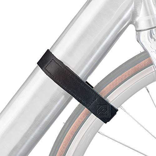 PARAX Lederriemen für Fahrrad Wandhalterungen - zur Fixierung des Vorderrades - Passend für Fahrrad-Wandhalter von PARAX und alle Anderen Fahrradhalterungen