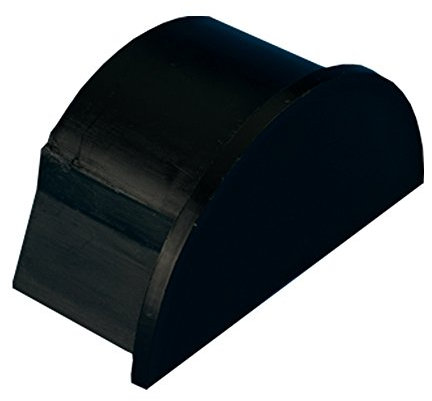 16mm x 8mm Smooth-Fit End Cap Cover Black Adapter -Trunking Conduit Pipe/Tube TV | Loops