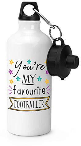 Gift Base You'Re My Favourite Footballeur Stars Sports Bouteille Eau Gym 600ml Blanc