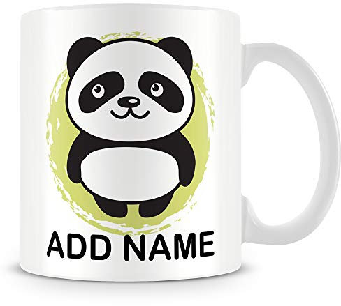 MUGGZ Panda Mug - Personalised Cup with Name - Gift for Kids