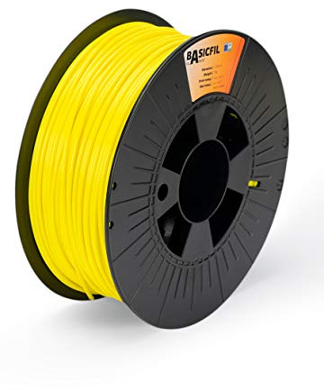 BASICFIL PLA (3D Drucker Filament), 2.85mm, 1kg, Gelb (Yellow)