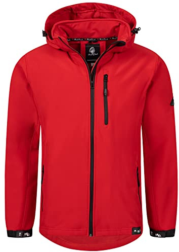 Rock Creek Softshelljacke Herren Outdoor H-168 | Wasserabweisende Übergangsbekleidung, funktionale Wanderjacke für Männer, Camping, Freizeit und wechselhaftes Wetter