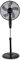 Knight 16 Heavy 5 Blade Pedestal Stand Fan - Black | 140cm Height | 3 Speed Setting | Heavy Round Base | Oscillating & Tilting Head