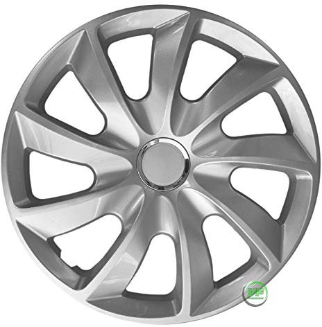J&J AUTOMOTIVE | 16 Radkappen Radzierblenden 4er Set 16 Zoll Alu-Optik Lackiert Stig, Radabdeckung, Radkappen, Zierblenden, Felgen