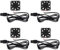 40mm Fan 5V USB Brushless DC Cooling Fan, 4 Pack Speed 4200 RPM Fan for Small Appliances Series Replacement