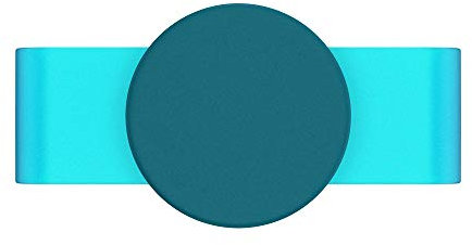 PopSockets: PopGrip Slide Non-Adhesive Phone Grip & Stand with a Swappable Top for iPhone XS Max Silicone Case - Turbo Ice