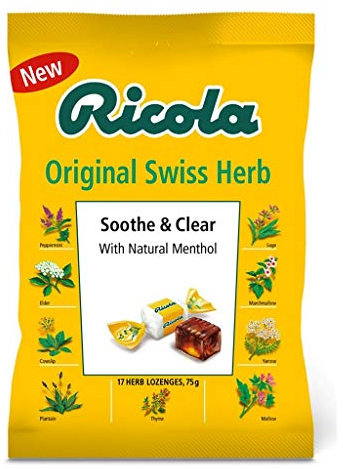 Ricola Soothe& Clear Original Lot de 12 herbes 75 g