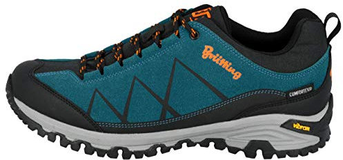 Brütting Kansas Damen Outdoor- & Trekkingschuh, Petrol/ Schwarz/ Orange, 38 EU
