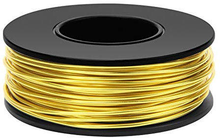 Gold Aluminum Craft Wire - 1-3mm Soft Metal Wire for DIY Art (1mm x 23m)