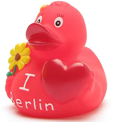 Duckshop I Love Berlin Badeente I Quietscheente I L: 8 cm