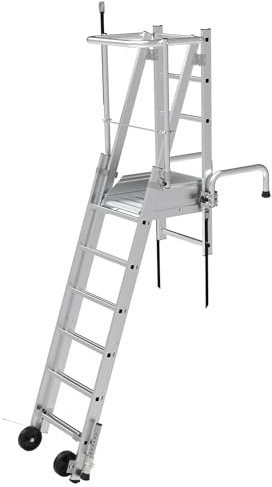Echelle d'appui télescopique 2x6 marches hauteur d'accès 4,64 m PRÉMUR Tubesca Comabi