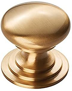 Carlisle Brass Victorian Knob – 25mm Satin Brass Cupboard & Cabinet Door Knob