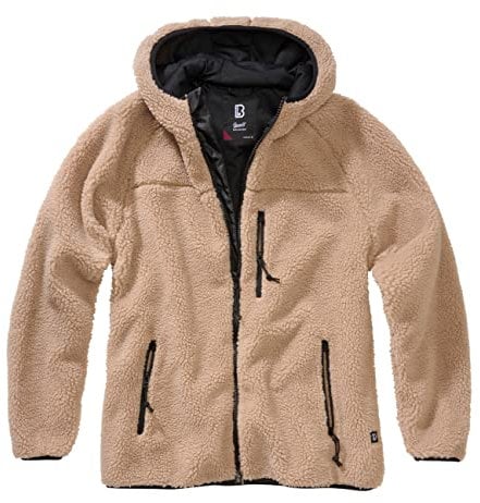Brandit Women Teddyfleece Jacket Hooded, Farbe: camel, Größe: XXL