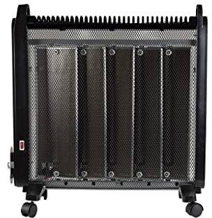 Cofan Radiador de Mica con Temporizador | Mando a distancia | Color blanco y negro | 1000/2000 w