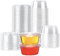 Galashield [50 Sets – 92 ml] Jello Shot Becher Gewürzbehälter mit Deckel | Saucenbecher, Portionsbecher, Dressingbehälter | kleine Kunststoffbehälter mit Deckel