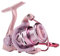 TEQIN Spinnrolle, 5,2:1 Hochgeschwindigkeitsübersetzung, Spinn-Angelrolle, Vollmetall, rosa Karpfenrolle für Frauen, 8 kg Max Drag Angelrolle für Salzwasser oder Süßwasser DX1000S