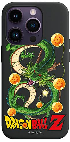 Personalaizer iPhone 14 Pro Case Black with Dragon Ball Z Shenron and Balls Design