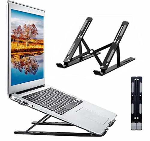 Frabe Tragbare PC-Halterung, Schwarz, 7 Neigungen, Rutschfest, Laptop, Tablet, E-Book-Reader, Smartphone