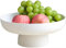 MASINIES Support rond pour fruits, desserts, desserts, bol décoratif sur pied, panier à légumes, salade, collations, plateau avec base (#4)