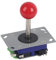 Akozon Joystick Sanwa, 1 Pieza Estilo Clásico de Competencia 4 Way Happ Arc Ball para Gaming Arcade1up Reemplazo 2 4 8 Way Game Joystick