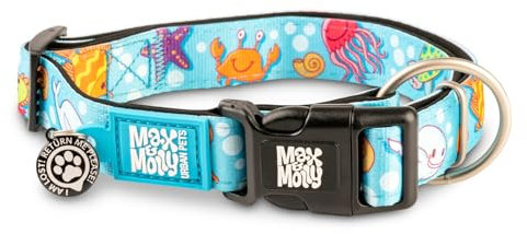 Max & Molly Gotcha! Smart ID Hundehalsband - Blue Ocean, S