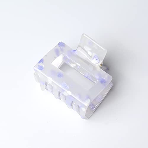 QinGoo Mittelgroß Lila Haarklammer quadratisch Klauen Haarspange Schöne Damen Haarschmuck Elegant Haar-Accessoire 1 stück(5.2 * 4.5cm,Purple)