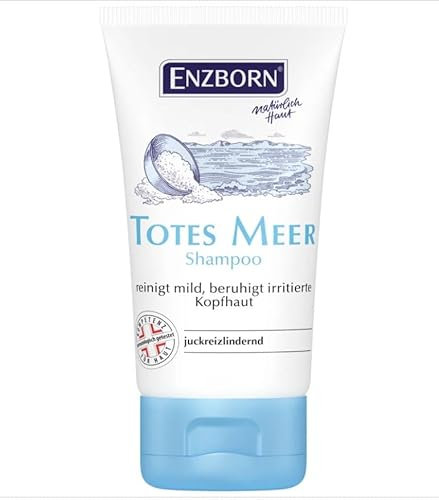 Enzborn Totes Meer Shampoo 30 ml | Praktische Reisegrösse | Ideal für die Handtasche | Lindert Juckreiz | Beruhigt die Kopfhaut | 5 x 30 ml
