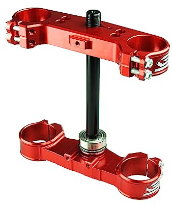 SCAR Té de fourche Compatible avec GASGAS MC85 MC 85 21-24 KTM 85SX 04-24 HUSQVARNA TC85 14-24 - Offset 16mm - Rouge