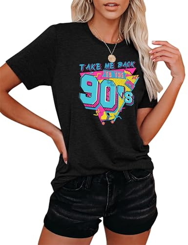80s Baby 90s - Maglietta da donna vintage Batik anni '90, stile retrò anni '80