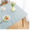 Kunstleder Tischdecke mit Elastischem Rand Rutschfest, PU Leder Esstisch Unterlagen, Leder Tischtuch Wasserdichte Fleckabweisend, Wetterfest Tischauflage Terrassentisch/Gartentisch(80×80cm,Blue)