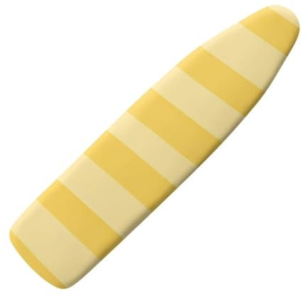 Tomeusey Yellow Stripes Ironing Board Covers Full Dustproof Stain Resistant Hook and Loop Fastener Strap Ironing Protector Home Decor,Easy to Install