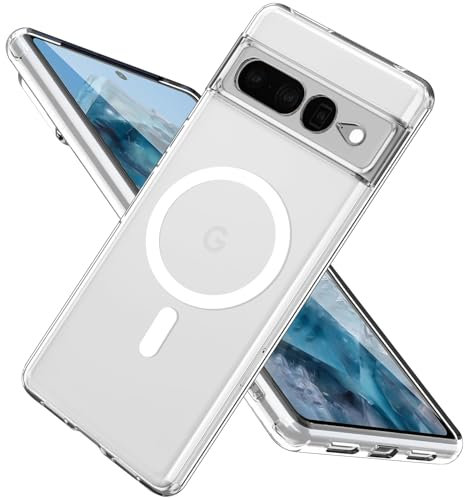 DiyGody Magnetic for Google Pixel 7 Pro Case 6.7inch [Compatible for MagSafe],Crystal Clear Design Anti-Yellowing Slim Drop Protection Shockproof Hard PC Back Cover for Google Pixel 7 Pro 2022