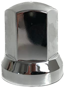 10x Radmutterkappen Schutz Abdeckung Größen - für LKW (Chrom, Höhe: 54,5 mm x Maß: Ø32 mm)