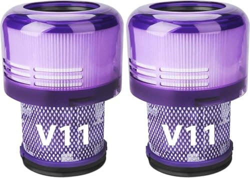 Confezione da 2 filtri per aspirapolvere V11 di ricambio per Dyson V11 Torque Drive V11 Animal V11 Extra V15 Detect Cordless Aspirapolvere Filtro, per Dyson V15s Detect Submarine, confrontare con