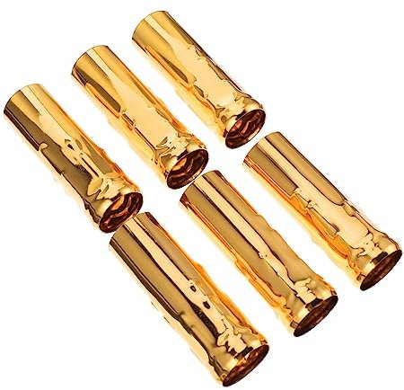 6St Kerzenreißhülse Kronleuchter Ersatzteile Ersatzabdeckungen für Lampen Kandelaber-Sockel Kronleuchterärmel Kristall Die Glühbirne Deckenlampe Steckdose e14 Kerzenlicht Eisen