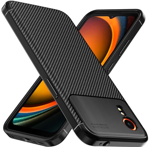 ivoler Coque Silicone pour Samsung Galaxy XCover 7 / Samsung Galaxy XCover7, [Protection Antichoc Militaire] Étui de Protection, Mince Souple TPU Anti-Rayures Dos Bumper Housse, Noir