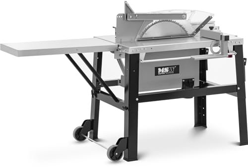 MSW MSW-SBBD-4500MAX Tischkreissäge 4200 W 2800 U/min Tischplatte erweiterbar Tischsäge Tischkreissäge mit Schiebeschlitten Standkreissäge