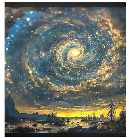 Artist Made a Starry Sky Geschirrspüler Abdeckung Kühlschrank Abdeckung Aufkleber Geschirrspüler Magnete Deko