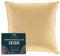 DREAMZIE Seidenkissenbezug 40x40 cm für Haar und Haut, Kissenbezüge Seide 19 Momme (Gold, 1 Stück)