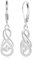 ALEXCRAFT Zirkonia Ohrringe Silber 925 Hängend Damen Leaveback Dangle Drop Earrings Geschenk für Frauen Freundin Mama Mädchen