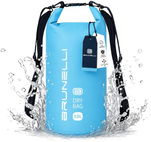 Brunelli Dry Bag 10L Wasserdicht Packsack Trockensack SUP Kajak Angeln - Türkis