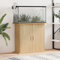 Azzrora Support pour Aquarium Support d'aquarium avec Armoire de Rangement Meuble pour Aquarium-Chêne sonoma-81 x 36 x 73 cm
