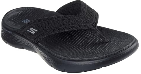 Skechers Damen Go Walk Flex Sandal Holly, Black, 39 EU