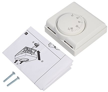 Termostato Ajustable Termostato mecánico de Pared para Calentadores eléctricos Termostato de voltios de línea Manual para Aire Acondicionado Central